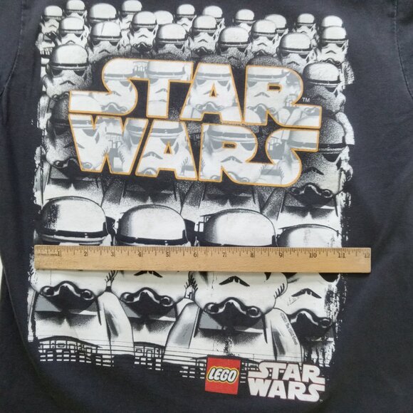 LEGO STAR WARS Storm Troopers Boy Child Shirt Size Med Black Cotton - Picture 6 of 9